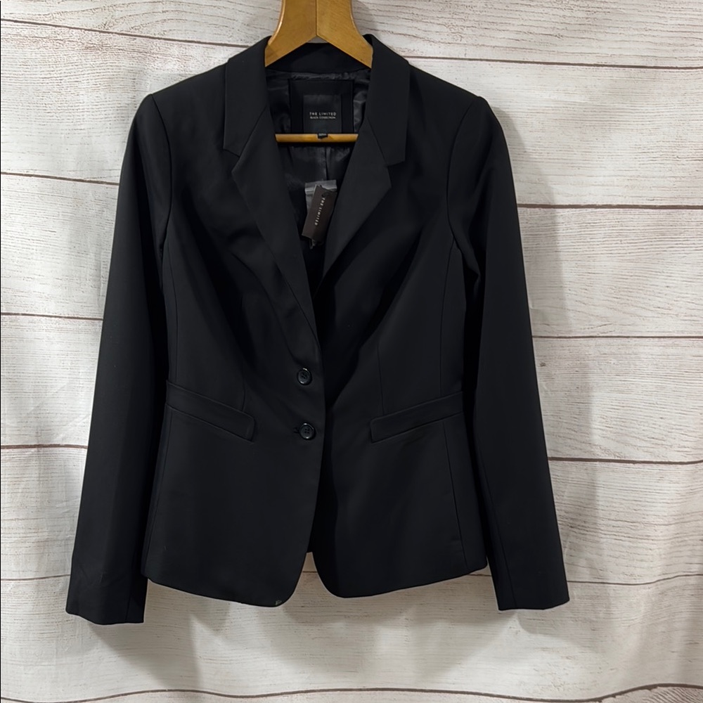 NWT The Limited Black Collection Blazer Notched Lapels Tailored Fit size 6